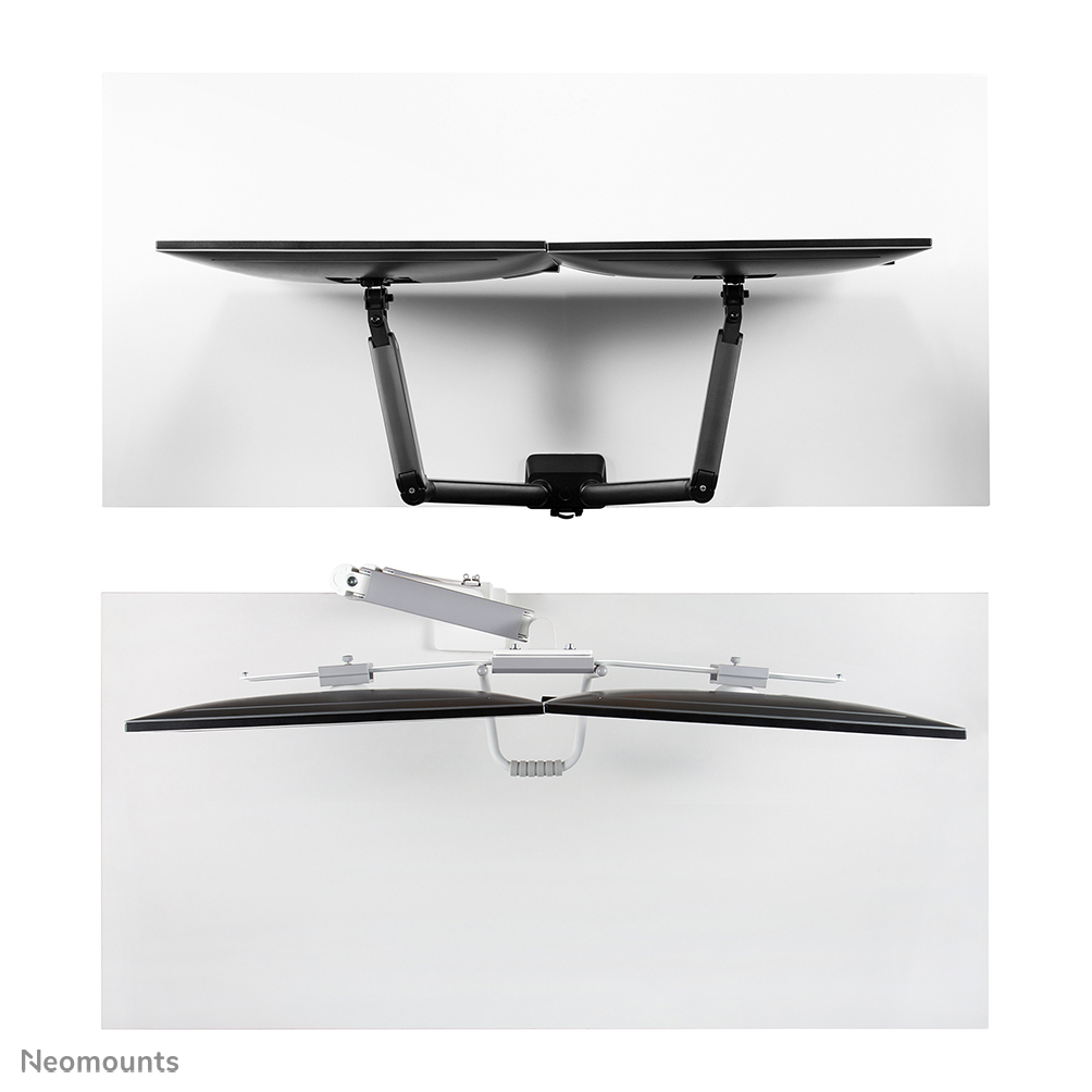 Neomounts DS75-450WH2 Monitorarm 17-32" - Gasfeder - Topfix - 180°-Stopp